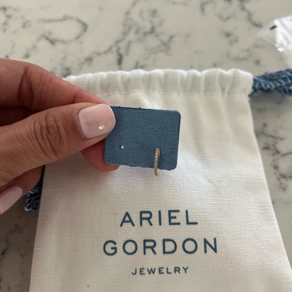 Ariel Gordon Pave Huggie 14K Yellow Gold (Single) - Picture 2 of 10